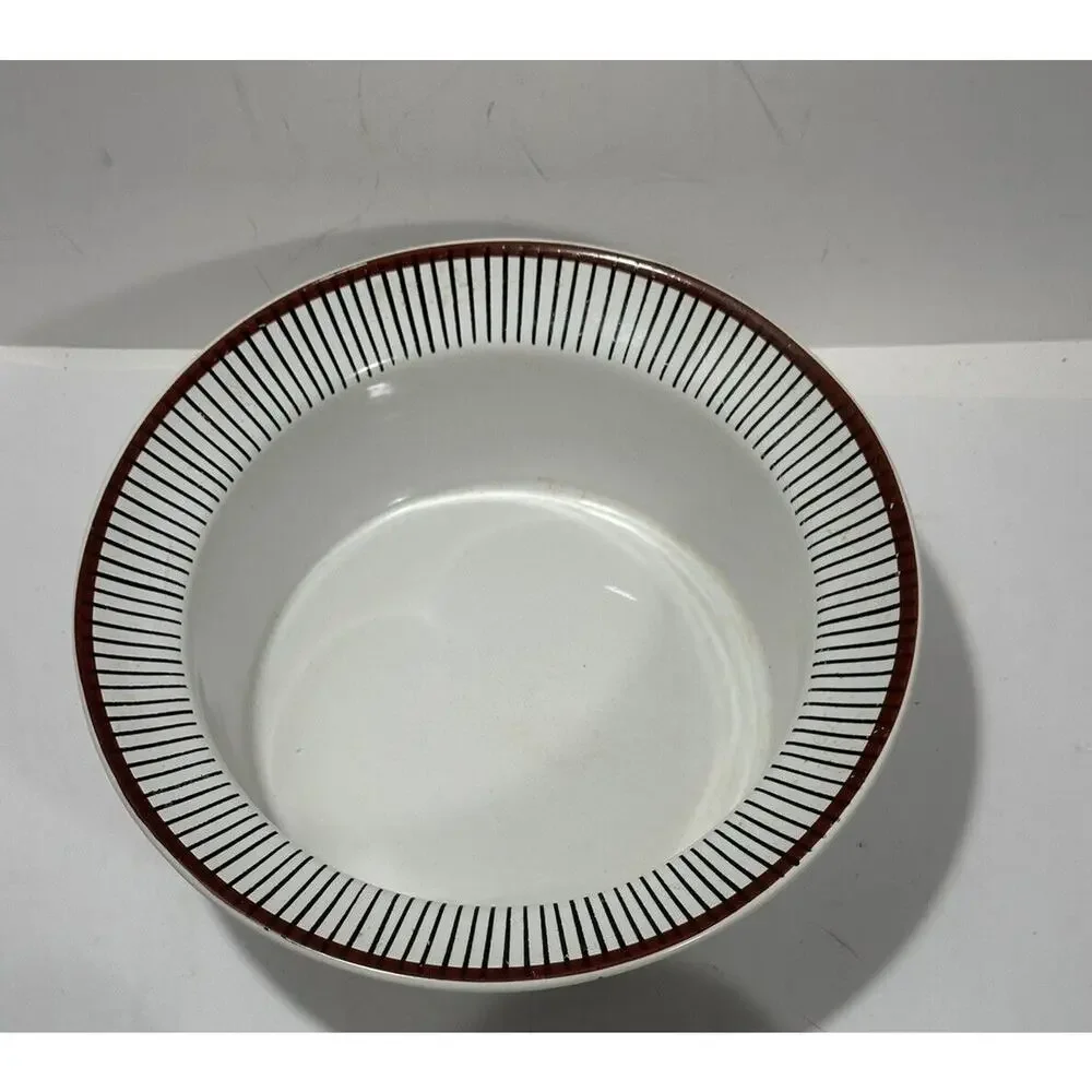 Vintage Gustavsberg Spisa Ribb Round Serving Bowl dish Stig Lindberg sweden 60’s